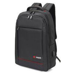 Mack Mcc-007 17.3'' Office Usb Gi̇ri̇şli̇ Notebook Sirt Çantasi Si̇yah