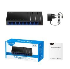 Cudy Gs108D 8 Port 10/100/1000 Yonetilemez Desktop Switch Plasti̇k Kasa