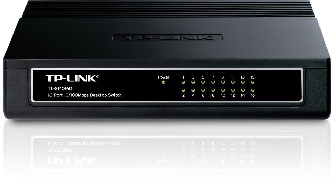 Tp-Link Tl-Sf1016D 16 Port 10/100 Plasti̇k Kasa Switch