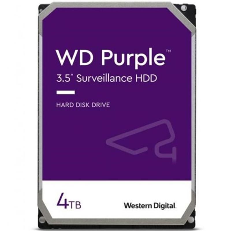 4 Tb Wd 3.5 Purple Sata3 5400Rpm 256Mb 7/24 Guvenlik Wd43Purz (3 Yil Resmi Dist Garantili)