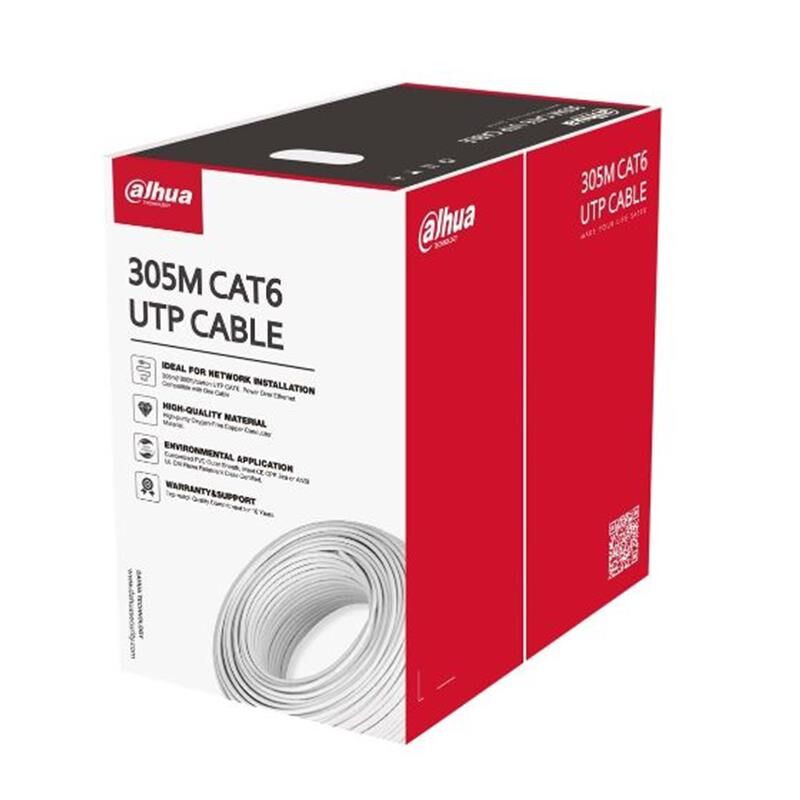 Dahua Dh-Pfm920I-6Un-C U/Utp 305 Metre 23Awg %100 Bakir Gri̇ Renk Cat6 Kablo