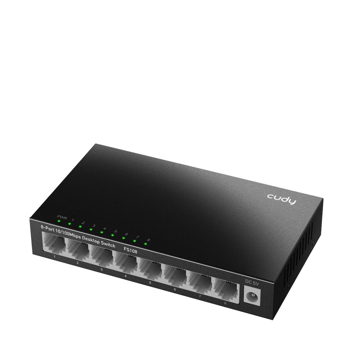 Cudy Fs108 8 Port 10/100 Yonetilemez Desktop Switch Metal Kasa