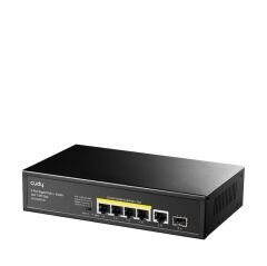 Cudy Gs1005Pts1 5 Port 10/100/1000 4 Port Poe+ 1 Port Uplink+ 1 Sfp 120W Yonetilemez Desktop Switch