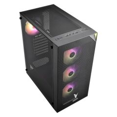 Vento Vg3400S 650W 4X12Cm Rgb Fan Atx Meshed Panel 2Xusb2.0/1Xusb3.0 Si̇yah Gaming Kasa