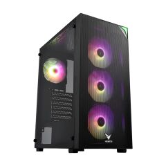 Vento Vg3400S 650W 4X12Cm Rgb Fan Atx Meshed Panel 2Xusb2.0/1Xusb3.0 Si̇yah Gaming Kasa