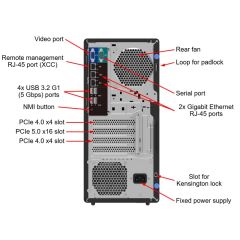 Lenovo Thinksystem St50 V3 Xe-2434 1X32Gb Ddr5 2X960Gb 1X3.5 1X500W 7Df3A00Yea