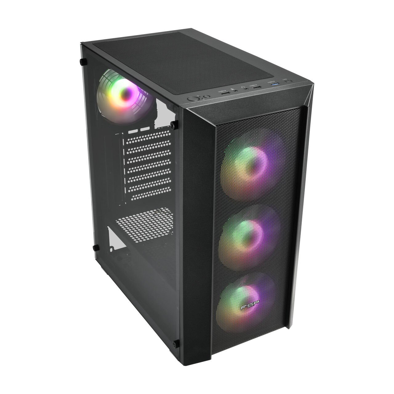 Fsp Cmt318 750W 80+ Gen5 4X Fan E-Atx Si̇yah Gaming Kasa
