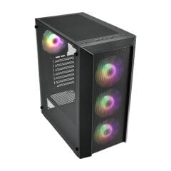 Fsp Cmt318 750W 80+ Gen5 4X Fan E-Atx Si̇yah Gaming Kasa