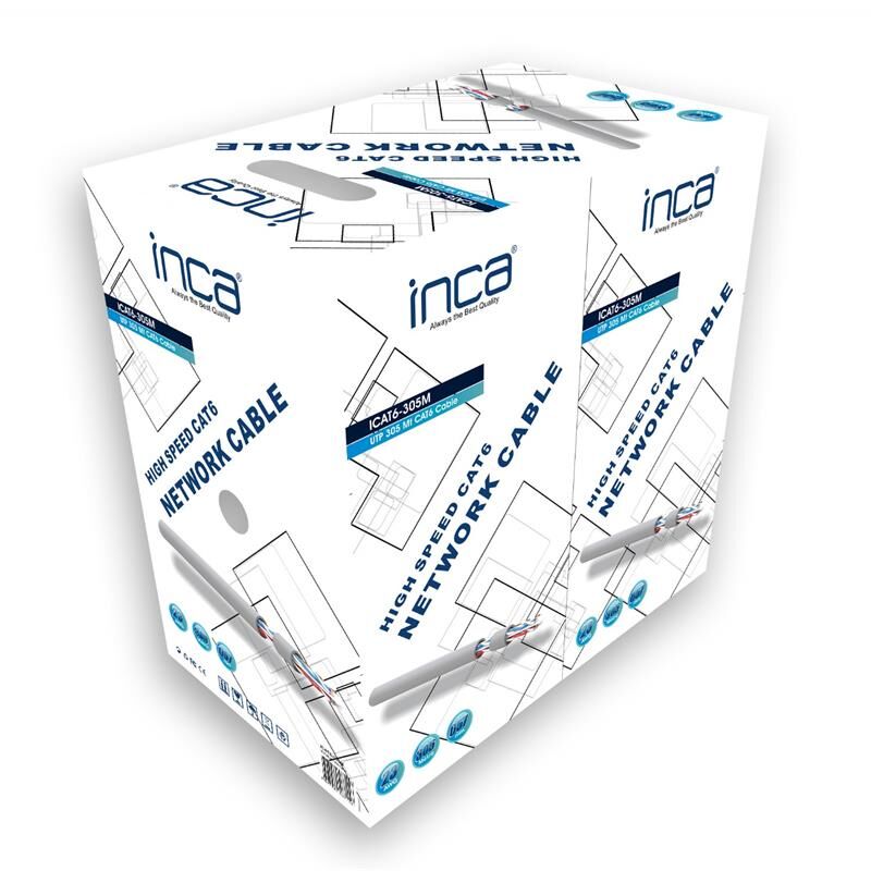 Inca Icat6-305M 305Mt 0.57Mm 23Awg Cat6 Kablo Gri̇