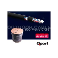Qport Q-Cato2 Cat6 23 Awg Utp 500M Outdoor Kablo