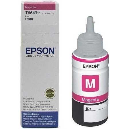 Epson C13T66434A Kirmizi L100-L110-L200-L210-L300-L550 Mürekkep 70Ml