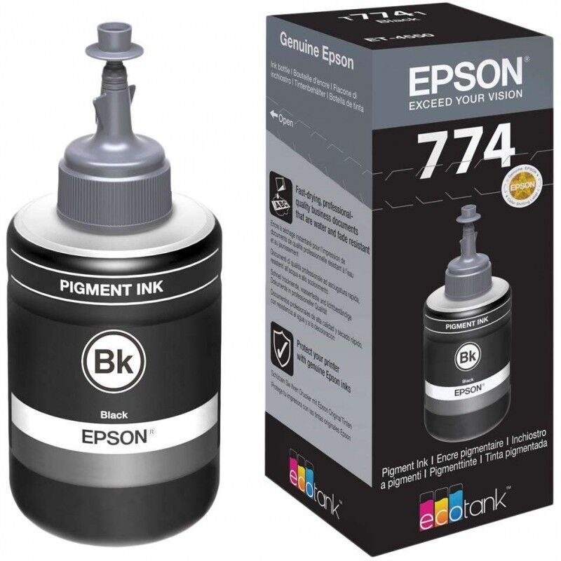 Epson T77414A Si̇yah M100/M105 Mürekkep 140Ml