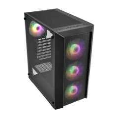 Fsp Cmt218 650W 4X Fan E-Atx Si̇yah Gaming Kasa