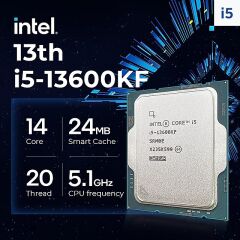 Intel Raptor Lake I5-13600Kf 3.50Ghz 24Mb 1700P Tray İşlemci̇