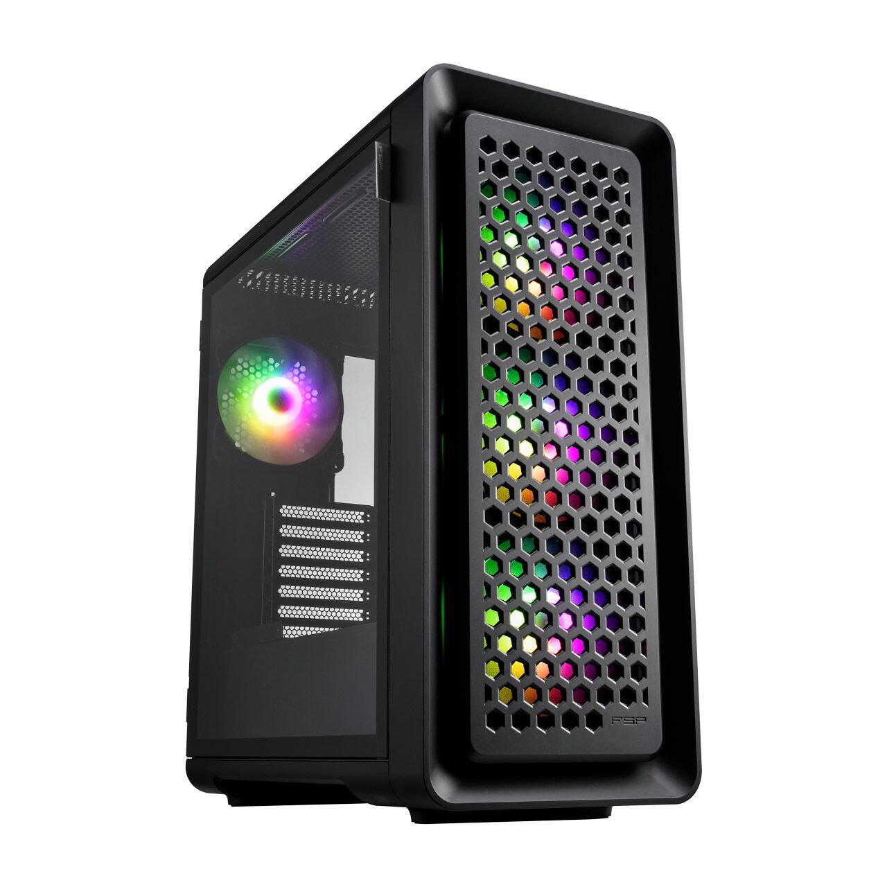 Fsp Cut 593 Premium 1000W 80+ Gen5 Argb E-Atx Si̇yah Gaming Kasa Cut593P
