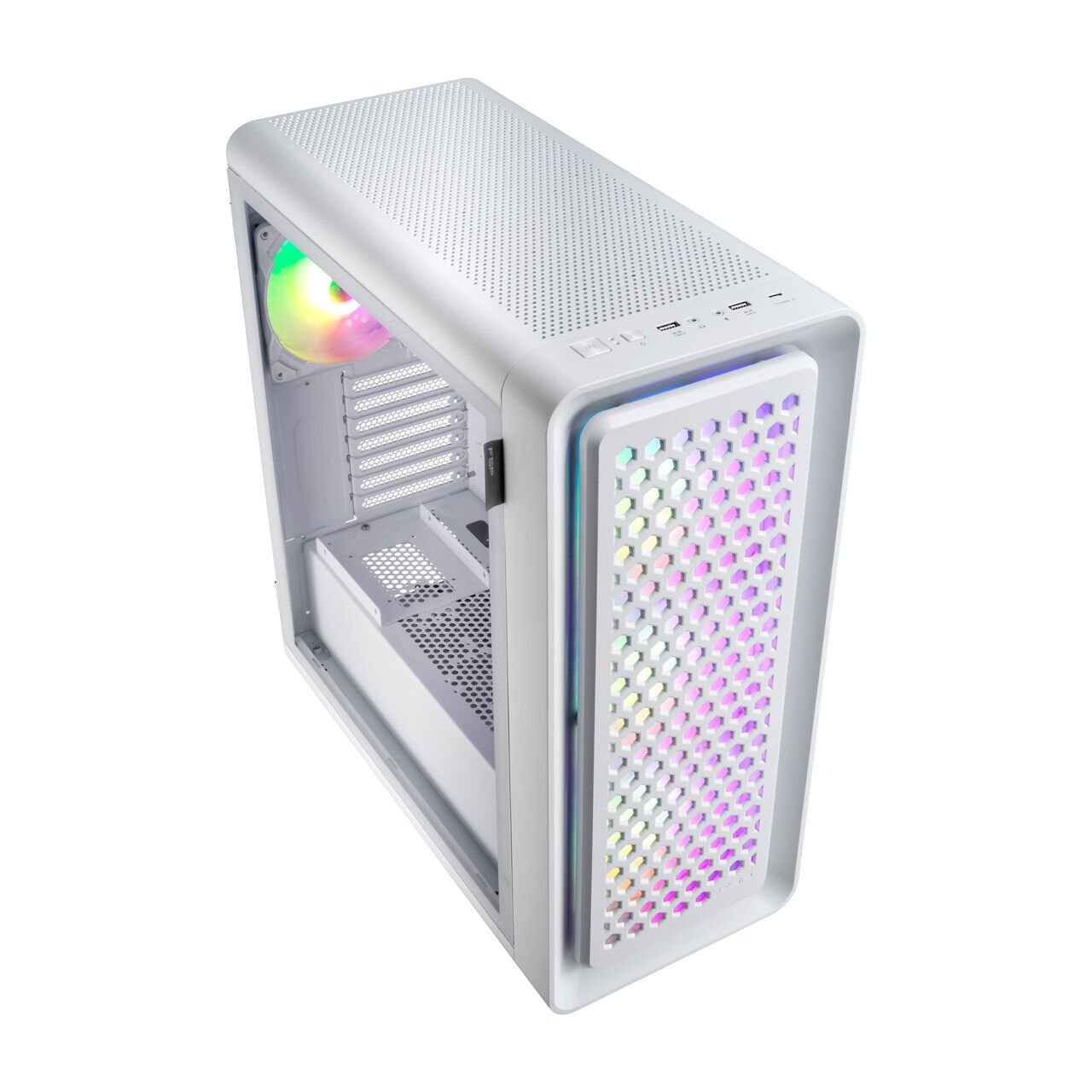 Fsp Cut 593 Premium 1000W 80+ Gen5 Argb E-Atx Beyaz Gaming Kasa Cut593P