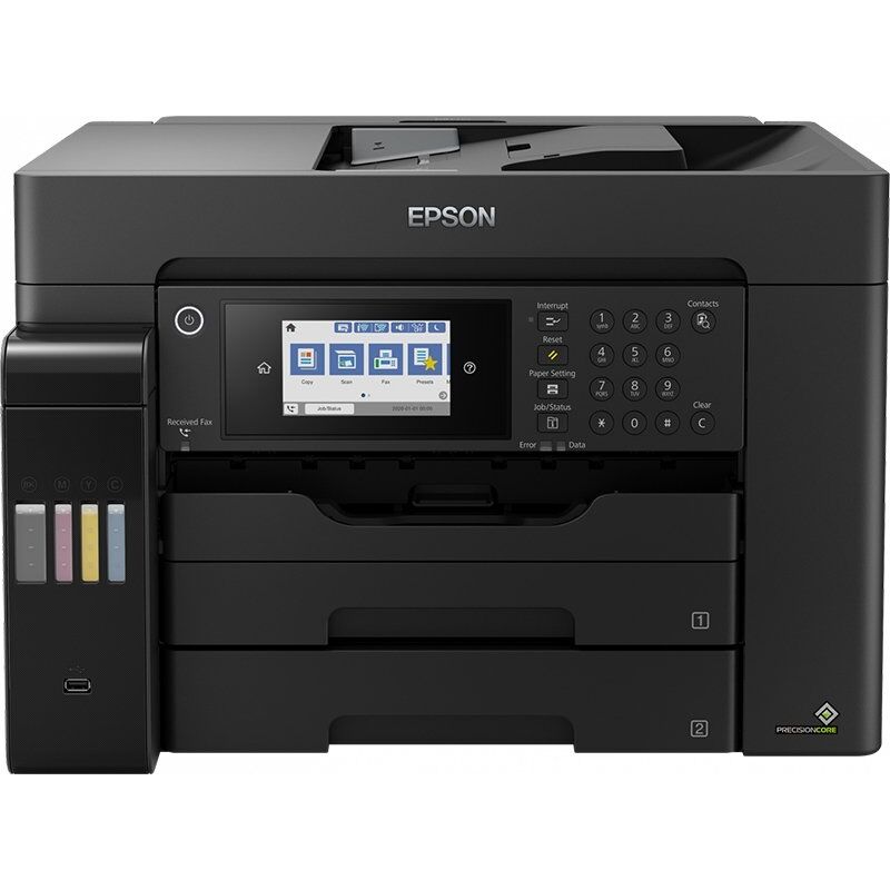 Epson Ecotank L15160 Tankli Tarayici Fotokopi̇ Fax Usb/Ethetnet/Wifi A3/A4 Dublex Renkli̇ Yazici