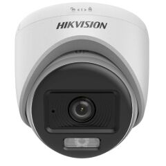 Hikvision Ds-2Ce70Df0T-Lpfs 2Mp 2.8Mm Colorvu Dahi̇li̇ Ses 20Mt Smart Hybrid Hd-Tvi Dome Kamera