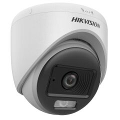 Hikvision Ds-2Ce70Df0T-Lpfs 2Mp 2.8Mm Colorvu Dahi̇li̇ Ses 20Mt Smart Hybrid Hd-Tvi Dome Kamera