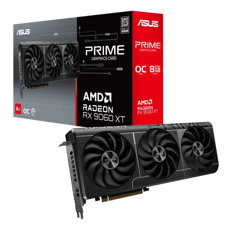 Asus Radeon Prime-Rx9060Xt-O8G 8Gb Gdddr6 128Bit 1Xhdmi 2Xdp Ekran Karti