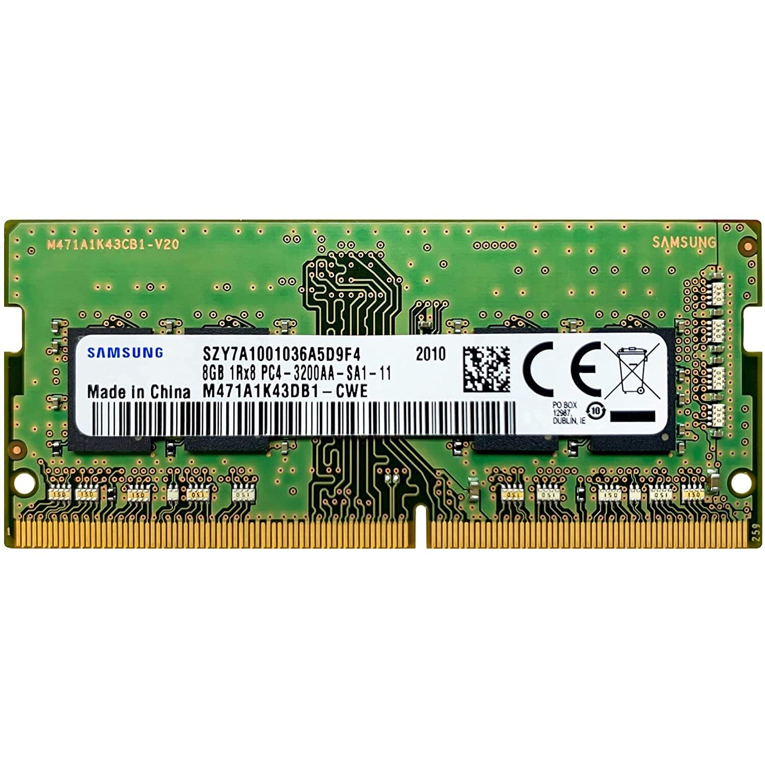 Samsung 8Gb 3200Mhz Ddr4 Bulk Samso3200/8 Notebook Ram