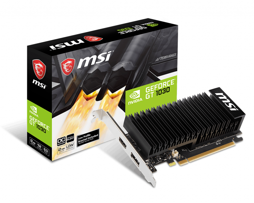 Msi Geforce Gt1030 2Ghd4 Lp Oc 2Gb Ddr4 64Bit 1Xhdmi 1Xdp Ekran Karti