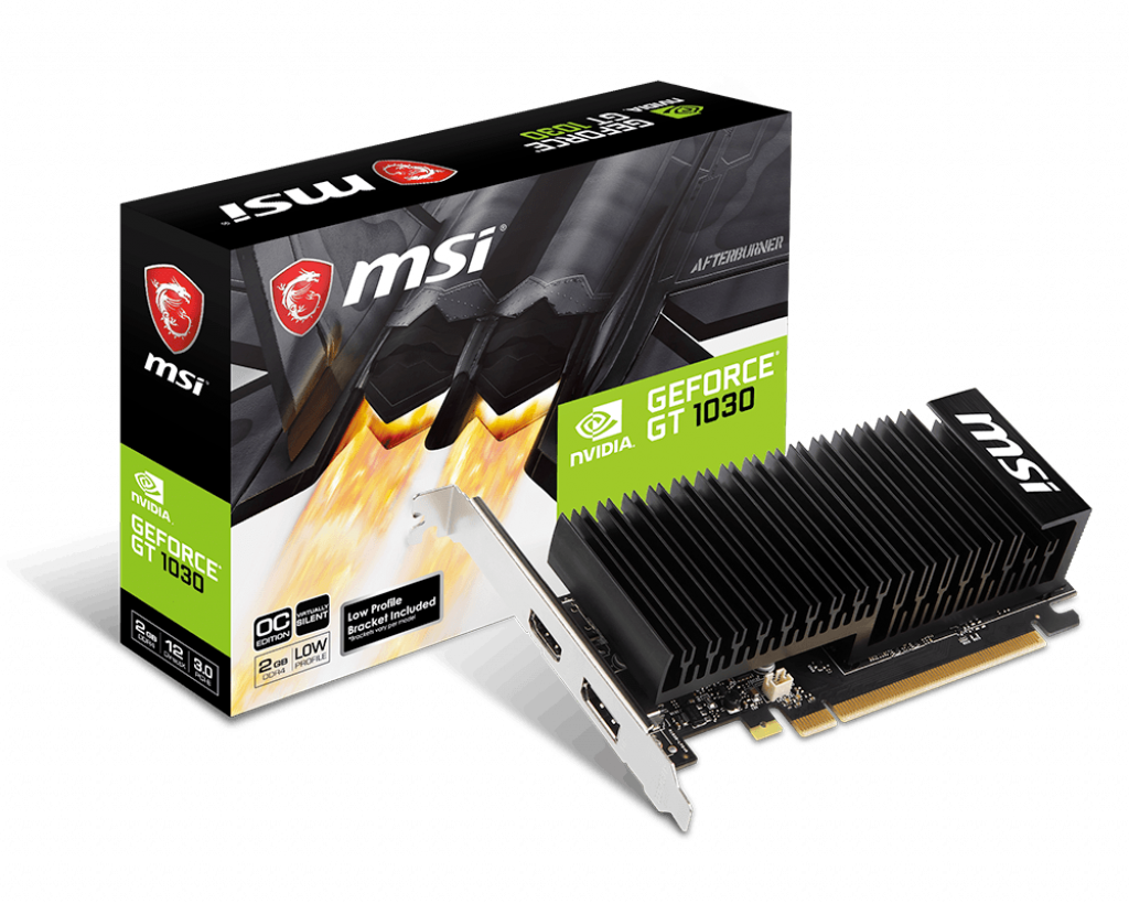 Msi Geforce Gt1030 2Ghd4 Lp Oc 2Gb Ddr4 64Bit 1Xhdmi 1Xdp Ekran Karti