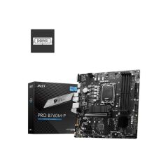 Msi Pro B760M-P Ddr5 6800Mhz 1Xvga 1Xhdmi 1Xdp 2Xm.2 Usb 3.2 Matx 1700P (12. / 13. Ve 14. Nesi̇l İşlemci̇ Uyumlu)