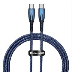 Baseus Glimmer Series 100W 100 Cm Pd Type-C To Type-C Şarj Kablosu Mavi̇ Cadh000703