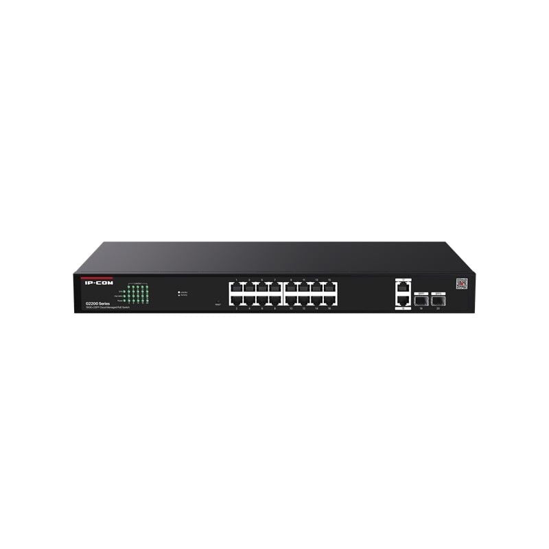 Ip-Com G2220P-16-250W 16 Port Gigabit+2Xrj45/Sfp Uplink 250W Poe Cloud Yöneti̇lebi̇li̇r Rackmount Switch