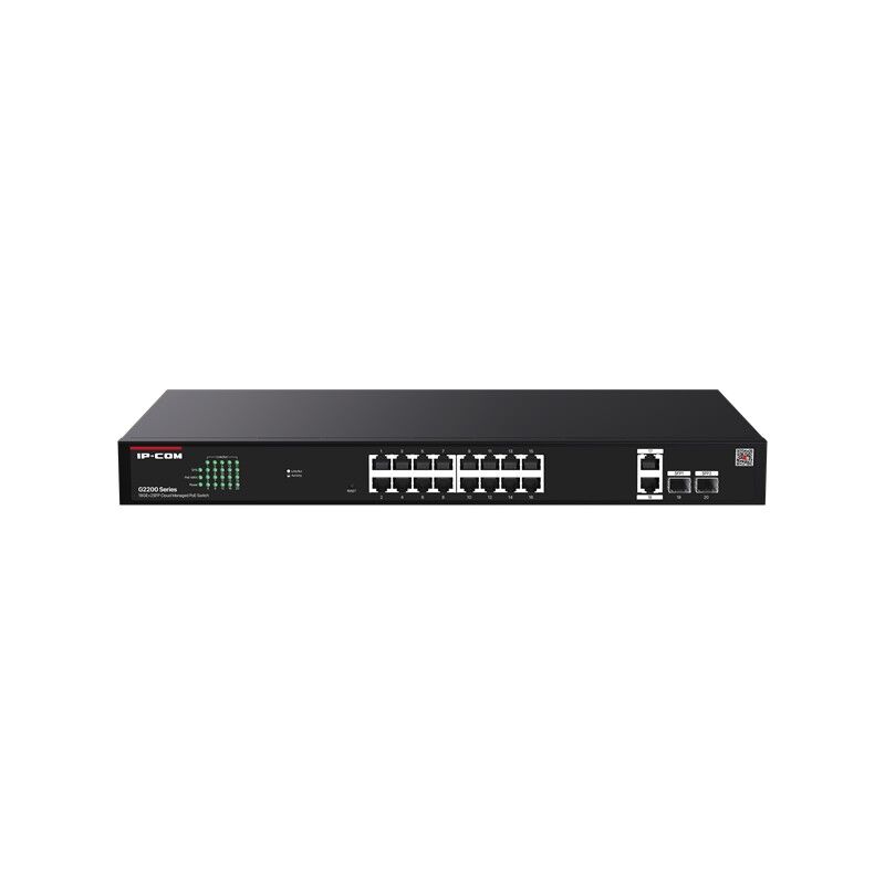 Ip-Com G2220P-16-250W 16 Port Gigabit+2Xrj45/Sfp Uplink 250W Poe Cloud Yöneti̇lebi̇li̇r Rackmount Switch