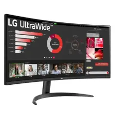 34 Lg 34Wr50Qc-B Va 5Ms 100Hz 2Xhdmi Dp Qhd 3440X1440 Freesync Curved Vesa Siyah