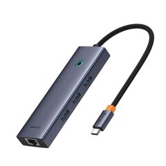 Baseus Ultra Joy 6In1 Multi Gri Type-C Hub Gi̇ri̇ş:type-C Çikiş:usb X3, Type-C X1, Hdmi X1,Eth Rj45 X1 B00052807813-00