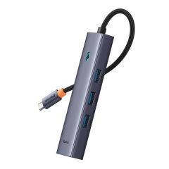 Baseus Ultra Joy 6In1 Multi Gri Type-C Hub Gi̇ri̇ş:type-C Çikiş:usb X3, Type-C X1, Hdmi X1,Eth Rj45 X1 B00052807813-00