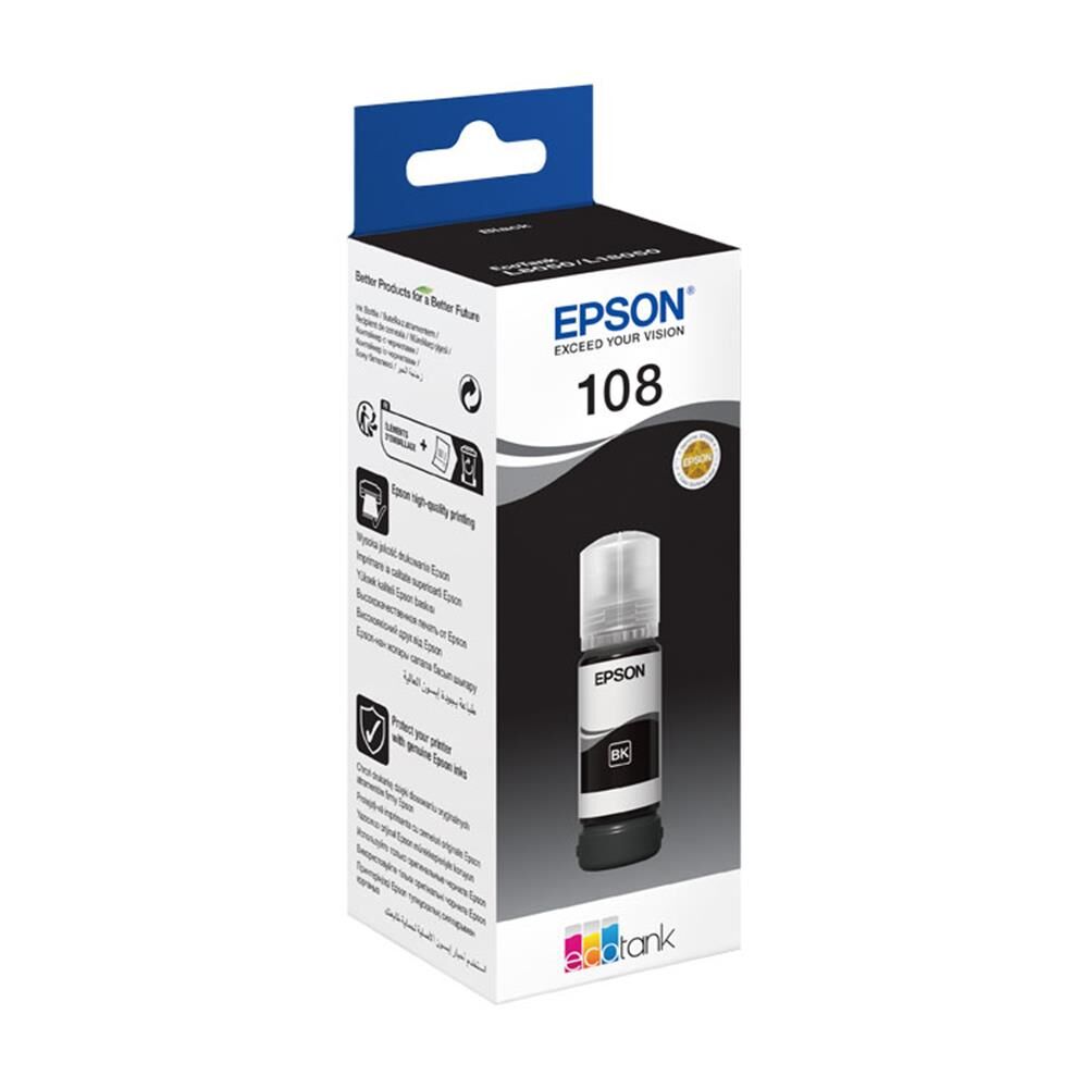 Epson 108 T09C14A Si̇yah Mürekkep