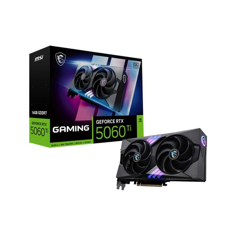 Msi Geforce Rtx5060Ti 16G Gaming Oc 16Gb Gddr7 128Bit 1Xhdmi 3Xdp Ekran Karti