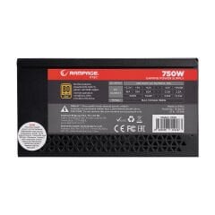 Rampage P750 750W 80+ Gold 14Cm Power Supply Long Life Hdb