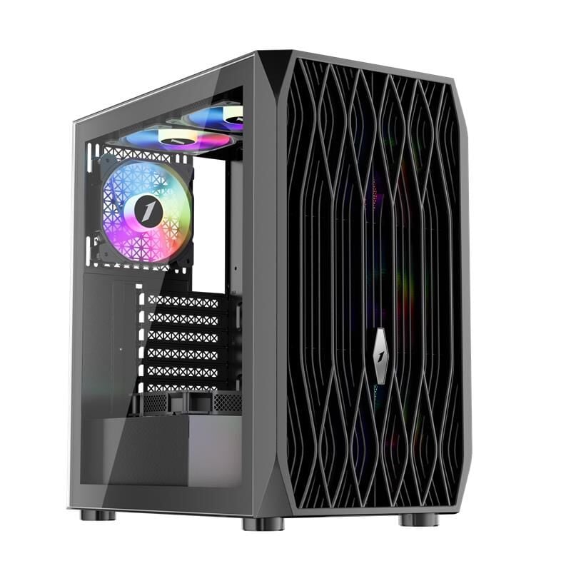 1St Player Ariya Ay7 Si̇yah 750W 80+ Argb 4X12Cm Fan Temperli̇ Cam Mesh Usb 3.0 Atx Kasa