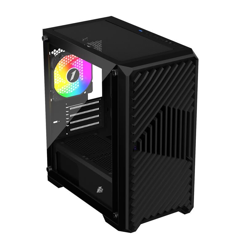 1St Player Trilobite T5 Si̇yah 650W 80+ Argb 4X12Cm Fan Temperli̇ Cam Mesh Usb 3.0 M-Atx Kasa