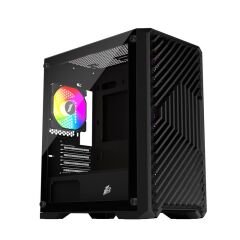 1St Player Trilobite T5 Si̇yah 650W 80+ Argb 4X12Cm Fan Temperli̇ Cam Mesh Usb 3.0 M-Atx Kasa