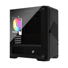 1St Player Trilobite T5 Si̇yah 650W 80+ Argb 4X12Cm Fan Temperli̇ Cam Mesh Usb 3.0 M-Atx Kasa
