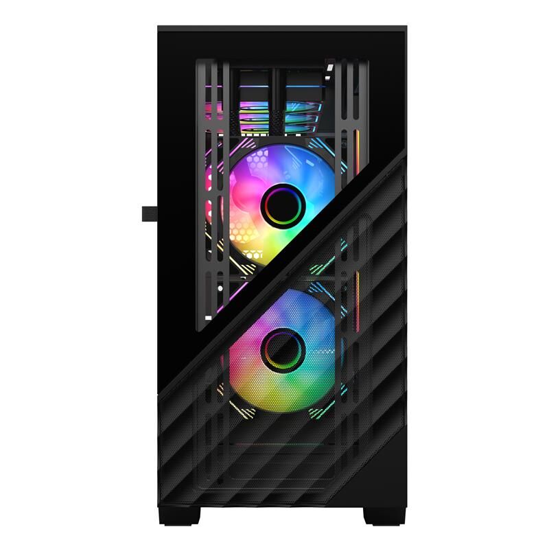 1St Player Dk D7 Si̇yah 750W 80+ 3X12Cm Argb Fan + 2X12Cm Argb Reverse Fan Temperli̇ Cam+Metal Mesh Us