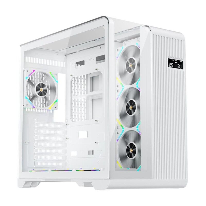 1St Player Rt7 Beyaz Digital 850W 80+ Gold Full Modüler 4X12Cm Argb 3 Tarafli Temperli̇ Cam Usb 3.0 - Type C Atx Kasa
