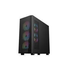 1St Player Fd5-M Si̇yah 600W 80+ Argb 4X12Cm Fan Temperli̇ Cam Mesh Usb 3.0 M-Atx Kasa
