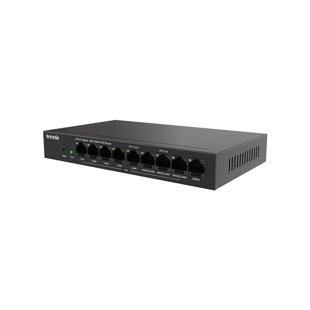 Tenda G0-8G-Poe 9Port Gigabit Ethernet Poe Gateway/Router