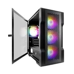 1St Player Trilobite T3 Si̇yah 600W 80+ Argb 4X12Cm Fan Temperli̇ Cam Mesh Usb 3.0 M-Atx Kasa