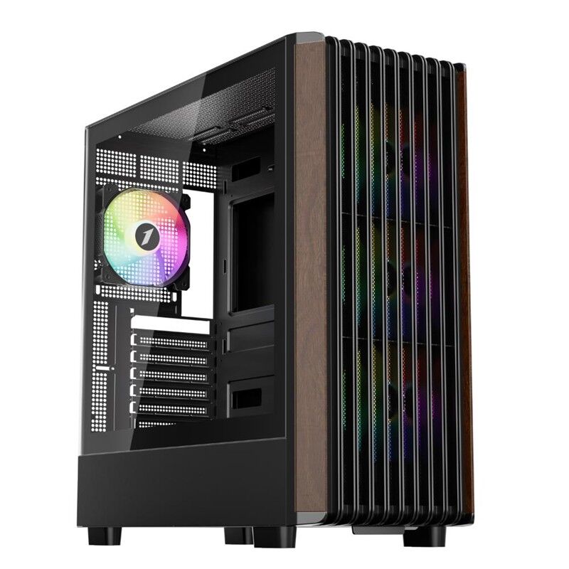 1St Player Wd5 Si̇yah 750W 80+ Silver Atx 3.1 Argb 4X12Cm Fan Temperli̇ Cam Usb 3.0 Atx Kasa