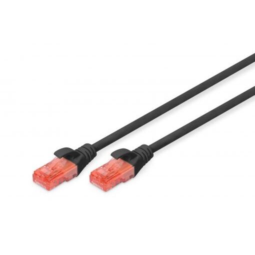 Digitus Dk-1617-005/Bl 50Cm Utp Cat6 Patch Kablo Siyah Cu, Lszh Awg 26/7