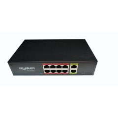 Uranium Poe-G8002-96W 8 Port Gigabit + 2 Port Gigabit Rj45 Uplink Poe Switch (Realtek Chipset)