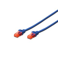 Digitus Dk-1617-010/B 1Mt Utp Cat6 Patch Kablo Mavi̇ Cu, Lszh Awg 26/7
